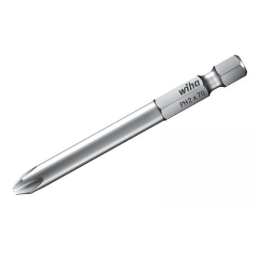 WH-04010 Бита Professional Phillips 7041 Z 04010 PH3 x 70 крестовая Wiha