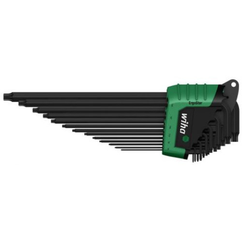 WH-39105 Набор штифтовых ключей TORX ProStar SB 366 SZ13TS 39105 титановое серебро, 13 пр. в блистере Wiha