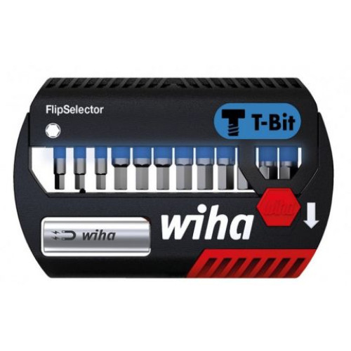 WH-41825 Набор с битами T-Bit HEX FlipSelector SB 7947-T303 41825, 13 предметов Wiha WH-41825 Набор с битами T-Bit HEX FlipSelector SB 7947-T303 41825, 13 предметов Wiha