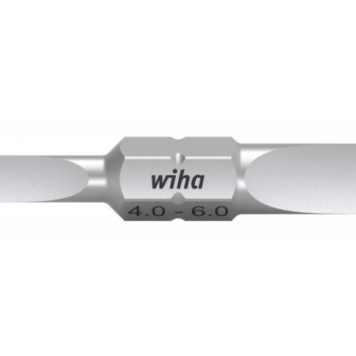 WH-43858 Бита двусторонняя шлицевая Standard 7410Z 43858 4,0 x 6,0 х 30 мм 10 шт. Wiha
