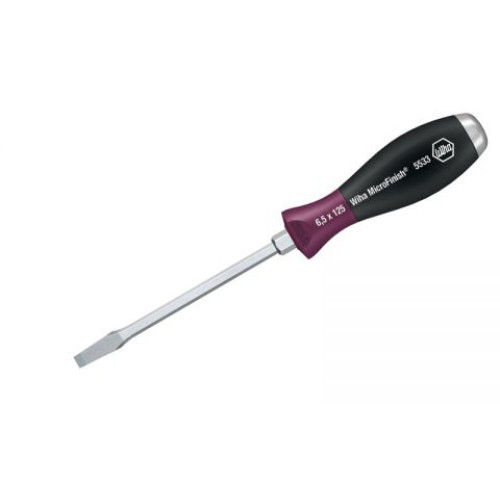 WH-29134 Отвертка MicroFinish 5533 29134 5,5 x 100 шлицевая с шестигранным жалом Wiha